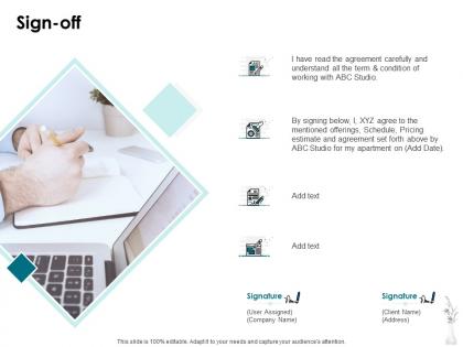 Sign off planning c1211 ppt powerpoint presentation icon design ideas
