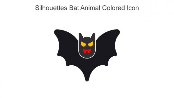 Silhouettes Bat Animal Colored Icon In Powerpoint Pptx Png And Editable Eps Format