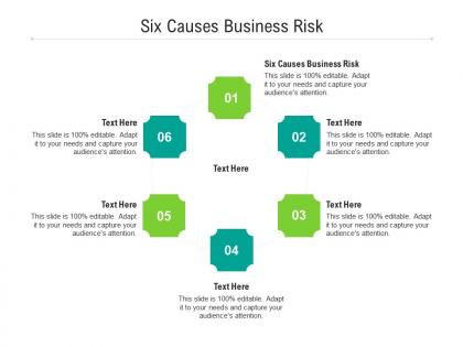 Six causes business risk ppt powerpoint presentation icon files cpb