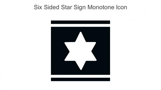 Six Sided Star Sign Monotone Icon In Powerpoint Pptx Png And Editable Eps Format
