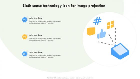 Sixth Sense Technology Icon For Image Projection