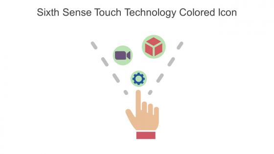 Sixth Sense Touch Technology Colored Icon In Powerpoint Pptx Png And Editable Eps Format