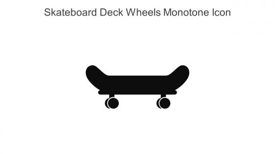 Skateboard Deck Wheels Monotone Icon In Powerpoint Pptx Png And Editable Eps Format