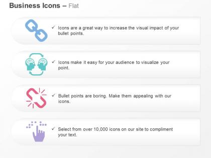 Skill share braille strong and weak link ppt icons graphics