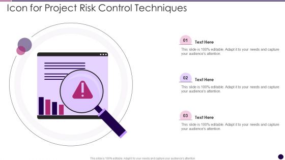 Icon For Project Risk Control Techniques
