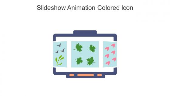 Slideshow Animation Colored Icon In Powerpoint Pptx Png And Editable Eps Format