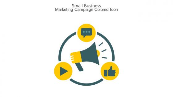 Small Business Marketing Campaign Colored Icon In Powerpoint Pptx Png And Editable Eps Format