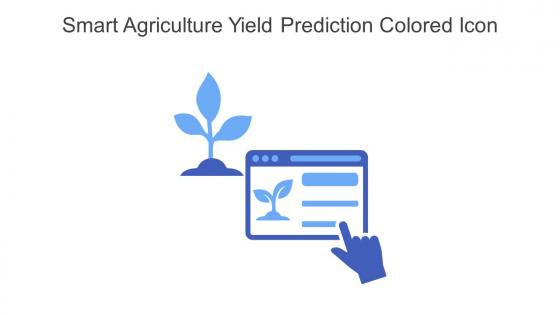 Smart Agriculture Yield Prediction Colored Icon In Powerpoint Pptx Png And Editable Eps Format