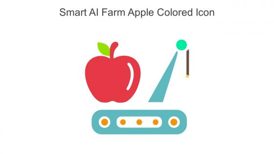Smart AI Farm Apple Colored Icon In Powerpoint Pptx Png And Editable Eps Format