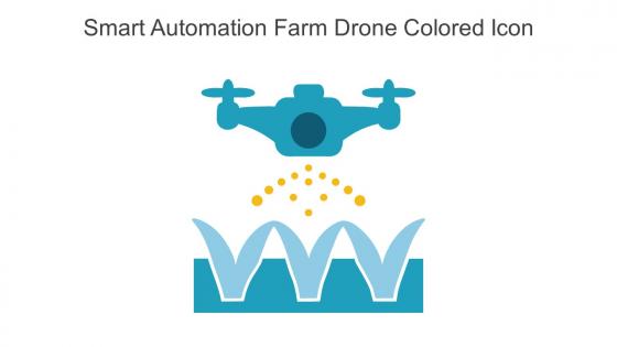 Smart Automation Farm Drone Colored Icon In Powerpoint Pptx Png And Editable Eps Format