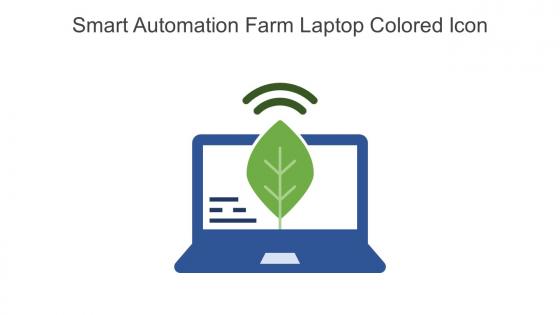 Smart Automation Farm Laptop Colored Icon In Powerpoint Pptx Png And Editable Eps Format