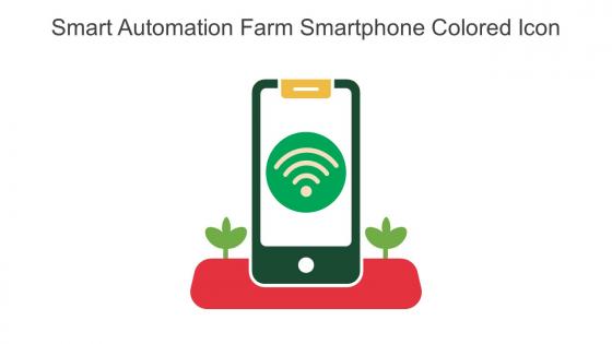 Smart Automation Farm Smartphone Colored Icon In Powerpoint Pptx Png And Editable Eps Format