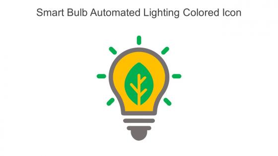 Smart Bulb Automated Lighting Colored Icon In Powerpoint Pptx Png And Editable Eps Format