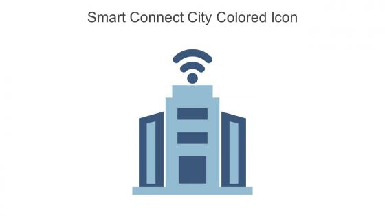 Smart Connect City Colored Icon In Powerpoint Pptx Png And Editable Eps Format