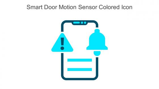 Smart Door Motion Sensor Colored Icon In Powerpoint Pptx Png And Editable Eps Format