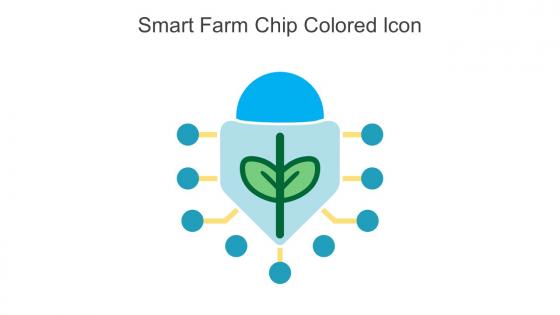 Smart Farm Chip Colored Icon In Powerpoint Pptx Png And Editable Eps Format
