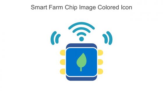 Smart Farm Chip Image Colored Icon In Powerpoint Pptx Png And Editable Eps Format