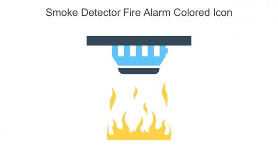 Smoke Detector Fire Alarm Colored Icon In Powerpoint Pptx Png And Editable Eps Format