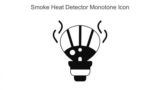 Smoke Heat Detector Monotone Icon In Powerpoint Pptx Png And Editable Eps Format