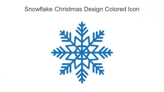 Snowflake Christmas Design Colored Icon In Powerpoint Pptx Png And Editable Eps Format