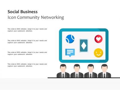 Social business icon community networking