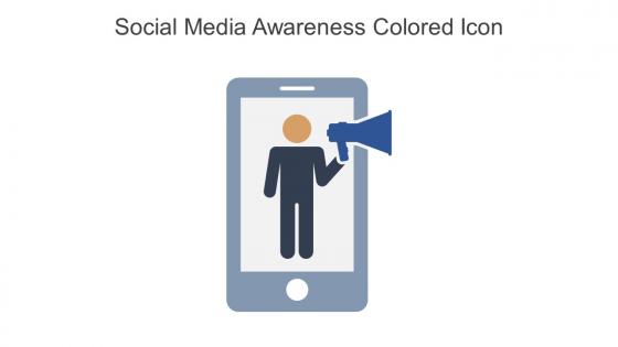 Social Media Awareness Colored Icon In Powerpoint Pptx Png And Editable Eps Format