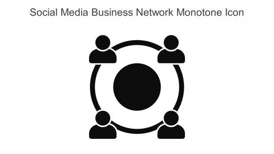 Social Media Business Network Monotone Icon In Powerpoint Pptx Png And Editable Eps Format