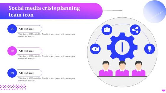 Social Media Crisis Planning Team Icon