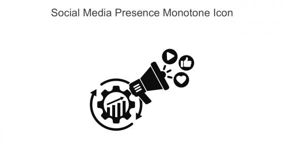 Social Media Presence Monotone Icon In Powerpoint Pptx Png And Editable Eps Format