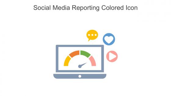 Social Media Reporting Colored Icon In Powerpoint Pptx Png And Editable Eps Format