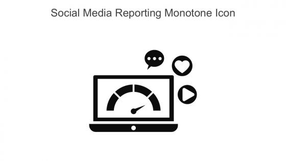 Social Media Reporting Monotone Icon In Powerpoint Pptx Png And Editable Eps Format