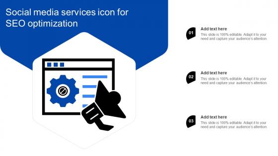 Social Media Services Icon For SEO Optimization