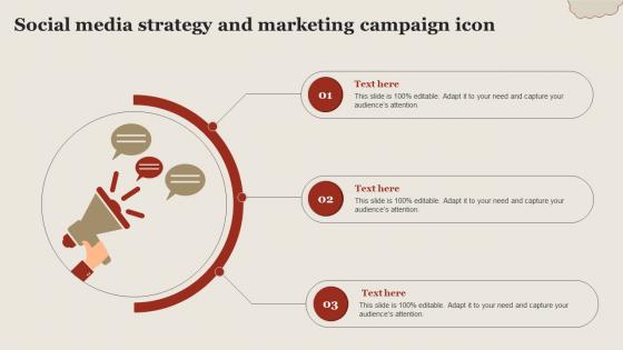Social Media Strategy And Marketing Campaign Icon