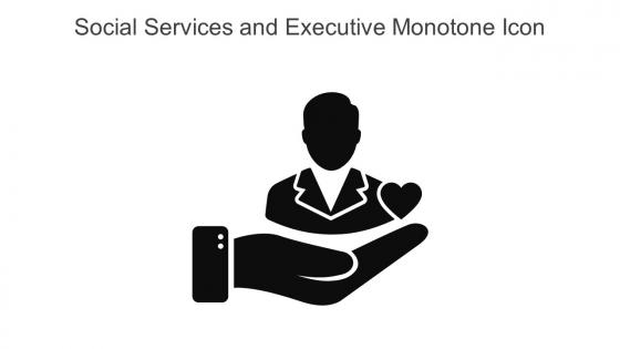 Social Services And Executive Monotone Icon In Powerpoint Pptx Png And Editable Eps Format