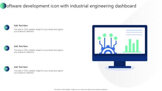 Software Development Icon With Industrial Engineering Dashboard