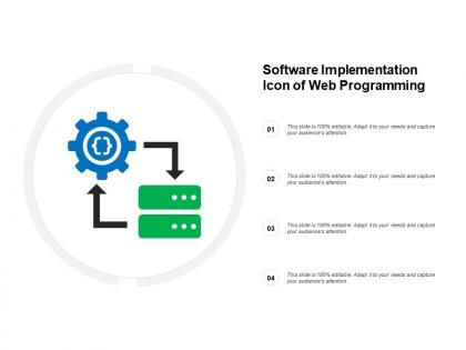Software implementation icon of web programming