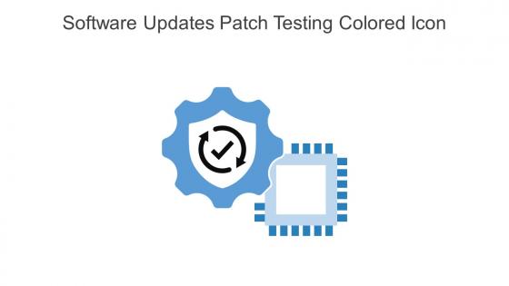 Software Updates Patch Testing Colored Icon In Powerpoint Pptx Png And Editable Eps Format