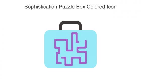 Sophistication Puzzle Box Colored Icon In Powerpoint Pptx Png And Editable Eps Format