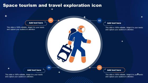 Space Tourism And Travel Exploration Icon Ppt Presentation