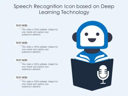 Speech recognition icon based on deep learning technology