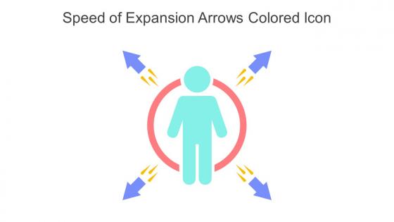 Speed Of Expansion Arrows Colored Icon In Powerpoint Pptx Png And Editable Eps Format