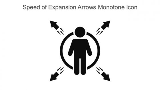 Speed Of Expansion Arrows Monotone Icon In Powerpoint Pptx Png And Editable Eps Format
