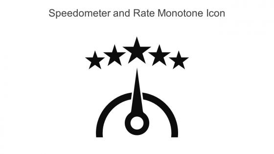 Speedometer And Rate Monotone Icon In Powerpoint Pptx Png And Editable Eps Format