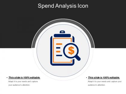 Spend analysis icons