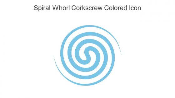 Spiral Whorl Corkscrew Colored Icon In Powerpoint Pptx Png And Editable Eps Format