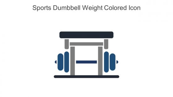 Sports Dumbbell Weight Colored Icon In Powerpoint Pptx Png And Editable Eps Format