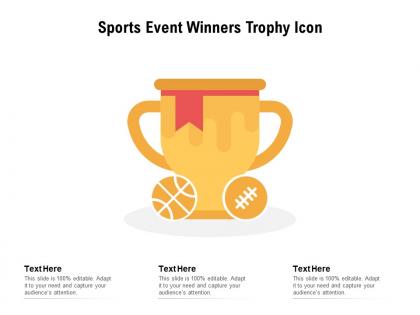 Sports event winners trophy icon