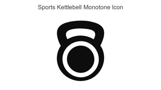 Sports Kettlebell Monotone Icon in powerpoint pptx png and editable eps format