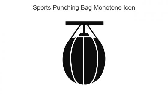 Sports Punching Bag Monotone Icon In Powerpoint Pptx Png And Editable Eps Format