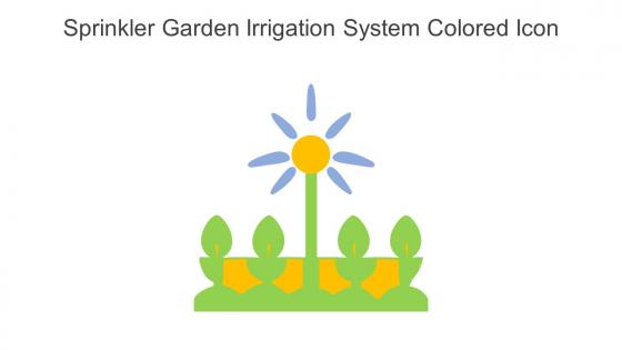 Sprinkler Garden Irrigation System Colored Icon In Powerpoint Pptx Png And Editable Eps Format